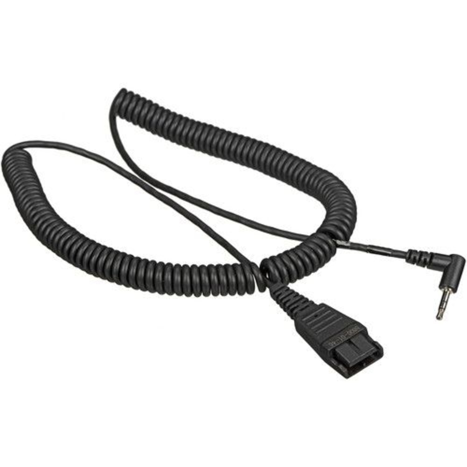 GN-CABLE2.5MMQD Jabra spiraal aansluitkabel met QD aansluiting en 2,5mm jackplug